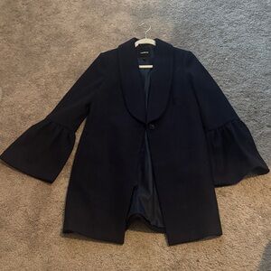 Chic blue woman’s  Coat never worn. It’s express brand